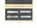 Gewindelehren-Satz 4-teilig, Metrisch, Withworth, UNC, UNF, BSW, BSF