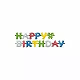 Geburtstags-Girlande Happy Birthday 1,4 m – Party Deko Banner, Bunte Partykette metallic, Geburtstagsdekoration für Kinder & Erwachsene