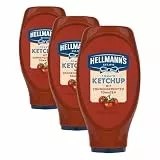 Hellmann's Tomato Ketchup leckere Grillsauce ideal zum Verfeinern aus nachhaltig angebauten Tomaten 500 ml (Packung mit 3)