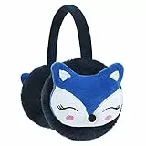 RUIXIA Ohrenschützer Flauschig Süße Fuchs Design Winer Warm Ohrenwärmer Kopfbedeckungen Earmuffs Plüsch Ohrenschützer Kälteschutz Ohrband Warmhalten Accessoire Outdoor für Mädchen Jungen Damen