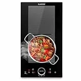 Klarstein Glaskeramik Kochfeld, mit 4 Platten, Einbau-Induktionskochfeld mit Touch-Display, Digitalanzeige und Timer-Funktion, Schnelles Aufheizen, 3500 Watt