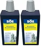 Söll 81448 BrunnenDesinfektion 1 l - Desinfektionmittel, Reinigungsmittel von Zieranlagen, Dekobrunnen, Springbrunnen ohne Tierbestand, gegen Bakterien, Pilze (Packung mit 2)