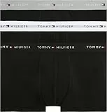 Tommy Hilfiger Herren 3er Pack Boxershorts Trunks mit Logobund, Mehrfarbig (Grey Heather/Black/White), XL
