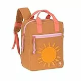 LÄSSIG Kindergartenrucksack mit Brustgurt Kindertasche wasserabweisend/Little One & Me Square Backpack Small caramel