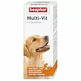 Beaphar 11429 Multi-VIT Hund 50ml - Mit Carnitin - Hilft bei der Häutung - Fördert den Zustand - Einfach zu bedienen