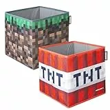 phoenix group AG MINECRAFT - Stoffbox, Aufbewahrungsbox, 2er Set, Brown