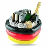 XXL Getränkekühler aufblasbar 60 cm - Kühler für Getränke - Fanartikel Tischdekoration für Fußball WM, EM 2026 (Getränkekühler Deutschland)