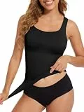 Joyshaper Shape Unterhemd Damen Body Shaper Bauch Weg Bauchkontrolle Shaping Unterhemd Tanktop Shirt Camisole Formende Tops Für Damen Figurformendes Schwarz#01 M