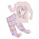 MIXIDON Mädchen Schlafanzu Baumwolle Kinder Langarm Pyjama 98 104 110 116 122 128 134 140 146,Pattern 9, 9 Jahre