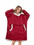 Gentlewarm Hoodie Decke, superweiche, warme, tragbare Decke, bequemer Riesentaschen-Hoodie, übergroßer, weicher Plüsch-Decken-Hoodie für alle – Kinder, Männer, Frauen