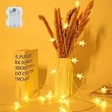 FFZZKJ Lichterkette Batterie Außen Innen für Weihnachten, mit Timer Wasserdicht Lichterkette Kugel für Kinderzimmer, 6M 40LED, Warmweiß