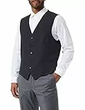 Pierre Cardin Herren Regular Fit Anzugweste Weste Wesley 95004.10001, Einfarbig, Gr. 54, Grau (Anthrazit 2100)