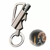 Metall Streichholz Schlüsselanhänger Feuerzeug,Multitool schlüsselanhänger feuerzeug,Multitool streichhölzer mit Bierflaschenöffner – Winddicht für Outdoor/Camping/Notfall