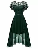 Wedtrend Abendkleider für Abschlussball Cocktailkleid Damen Brautkleid Sommerliche Elegant Hi-lo Festliche Kleider Für Damen WT0303DarkGreenM