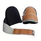 HPHST Profi Knieschoner Arbeiten Neues Upgrade Knieschützer Rutschfester Leder Knieschoner Sicherheits Knieschutz für Bau Garten Fliesenleger Knee Pads mit EVA-Polsterung Kniepolster
