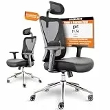 LUTIVO Alpha Bürostuhl ergonomisch [ORIGINAL] Schreibtischstuhl ergonomisch mit 11 Komfort-Einstellungen | Gaming Stuhl & Drehstuhl für Zuhause & Bürobedarf | Bürosessel und Chefsessel bis 150kg