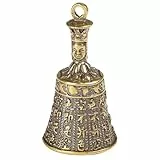 EXCEART Retro Messingglocke AnhäNger 1 StüCk 1.85 Zoll Vintage GlockenanhäNger ZubehöR FüR DIY Basteln Schmuckherstellung Und Wohnkultur Dekoration