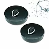 homeXpert Waschbeckenstöpsel 43mm [2 Stück], Abflussstopfen aus W-PVC, optimal als Badewannenstöpsel oder Stöpsel fürs Waschbecken - Stöpsel für Abflüsse, optimal für Küche und Bad - Kein Abflusssieb