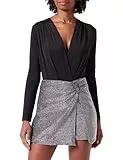 Koton Women Accessory Detail Glitter Metallic Skort