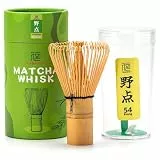 TEANAGOO Bambus-Matcha-Besen (Chasen), handgefertigtes Matcha-Besen-Set für schaumigen Matcha Latte, traditionelles Matcha-Starter-Set (54 Zinken)