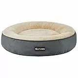 Feandrea Hundebett, Katzenbett, Donut, Ø 60 cm, dunkelgrau PGW060G02