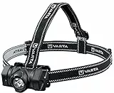 VARTA Stirnlampe LED inkl. 3x AAA Batterien, Indestructible H20 Pro Kopflampe, zwei Leuchtmodi, extrem robuste Kopfleuchte, Wasser- und staubgeschützt, ideal für Camping, Joggen, Wandern