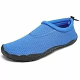 Mishansha Badeschuhe Herren Damen Wasserschuhe Atmungsaktive Schnell Trocknend Schwimmschuhe rutschfeste Leicht Barfußschuhe fur Männer Frauen, Lapis Blau, 40 EU