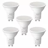 Lepro GU10 LED Warmweiss 4W Lampe, 345 Lumen, 2700K Warmweiß Leuchtmittel, Flimmerfrei LED Reflektor, 100° Abstrahlwinkel, Deckenleuchte, Wohnzimmer, Küche, Büro, Schlafzimmer, 5er-Pack