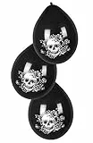 Boland 97075 - Luftballons, Day of the Dead, 6 Stück, Durchmesser 25 cm, Halloween-Party, Mottoparty