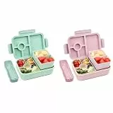 Bugucat Brotdose Kinder 1300ML, Lunchbox Auslaufsicher Mit 5 Fächern, Bento Box für Kinder & Erwachsene, Vesperdose Frühstücksbox für Mädchen & Jungen BPA-Frei
