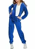 Woolicity Mädchen Sweatsuits Set Velour Trainingsanzug 2-teilige Outfits Zip Up Hoodies und Hosen Sportswear Jogging Set