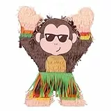 Boland 30969 - Pinata Affe, 39,5 x 10 x 27,5 cm, Hängedeko, Dekoration für Geburtstag, Mottoparty und Karneval