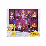 The Simpsons Springfield City 2.5' / 6.35cm Action Figure Multipack, Officially Licensed by Jakks Pacific, Includes 10 Scale Action Figures Inspired by, Collectable Simpsons Figures