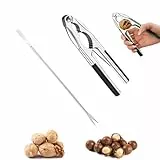 muahmuah Nussknacker Walnüsse, Nußknacker, Walnussknacker mit Rutschfestem Griff, Multifunktionaler Nussknacker Geeignet zum Schälen von Walnüssen, Nüssen, Hummern Usw (2-teiliges Set)