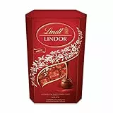 Lindt Schokolade | LINDOR Cornet Milch | 500g | 38 Kugeln in Vollmilch-Schokolade mit einer zartschmelzenden Füllung | Schokoladen-Geschenk