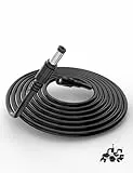 Lonnky 10 Meter 12 Volt Verlängerungskabel, Kompatibel Mit CCTV Sicherheitskamera (TAPO C200), Deco, DVR, 12 Volt LED Streifenlicht, Router, 2,1mm x 5,5mm Stecker zu Buchse