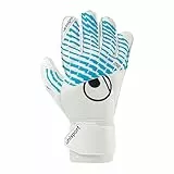 uhlsport Fußball Torwarthandschuhe Fangmaschine Cybertec - Soft Pro - Fussball Torhüter-Handschuh für Kinder, weiß/cyberblau/schwarz, 6.5