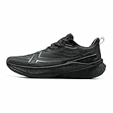 XTEP Laufschuhe Herren, 2000KM Serie 3.0, Extrem Abriebfest, 70% Energierückgabe, Hohe Dämpfung Gedämpft Cushioning, Leichte Atmungsaktiv Joggingschuhe, für Langstreckenläufe 20 km, Schwarz, 45