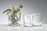Sandra Rich 12er Set Teelichterhalter, Dekoglas CYLI, Glas, H. 11cm, Ø 9,5cm