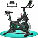 DMASUN Heimtrainer Profi mit großer Tablet-Halterung & LCD-Display, leises Indoor Cycling Bike für den Heimgebrauch, 0-100% Widerstand Spin Bike mit 158.8 kg Kapazität (zusätzlicher weicher