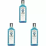 Bombay Sapphire London Dry Gin, 40 Vol-%, 70 cl / 700 ml, zu 100% per Dampfinfusion destillierte Spirituose mit 10 erlesenen Botanicals (Packung mit 3)