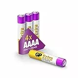 GP Batterien AAAA für Stylus Pens und Surface Pen | 4 Stück AAAA Batterie | Ersatzbatterien für Eingabestifte, Presenter, Laserpointer, Touchscreen Stifte