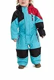 Killtec Schneeanzug Kinder Kesley Mini - Skioverall mit Kapuze - 10.000 mm Wassersäule - Skianzug für Jungen und Mädchen, Türkis, 122/128