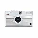 KODAK EKTAR H35N Halbformat-Filmkamera, 35 mm, wiederverwendbar, Bulb-Funktion, Sternfilter, beschichtetes, Objektiv (Film und Batterie sind Nicht im Lieferumfang enthalten) (Gestreiftes Silber)