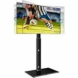 BONTEC TV Ständer Standfuß Fernsehstand für 30-70 Zoll Flach & Curved Fernseher bis zu 40 kg, Schwenkbar & Höhenverstellbar, TV Bodenständer Hoher, Max. VESA 600 x 400 mm