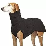 Imily Bela Hundepullover Fleece Rollkragen Hundemantel Warmer Weste Pullover Outdoor Hundejacke Winterkleidung für Kleine Mittel Große Hunde,Schwarz,S