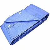 GARDENIX Allzweckplane, Abdeckplane, Gewebeplane, Schutzplane, Blau 60 g/m² (2m x 4m), Abdeckfolie, Plane Schützt vor Sonne, Regen, Schnee - Ideal für Camping, Terrasse,