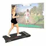 Christopeit Sport Walking Pad 4.1 - ultraflaches Laufband, 11 cm hoch, 1-6 km/h, LED-Display, selbstschmierend, Schwarz