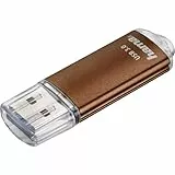 Hama 128GB USB-Stick USB 3.0 Datenstick (90 MB/s Datentransfer, USB-Stick mit Öse zur Befestigung am Schlüsselring, Speicherstick, Memory Stick mit Verschlusskappe, z. B. für Windows/MacBook) bronze