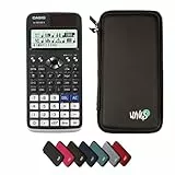 Casio fx-991DE X Classwiz inkl. WYNGS Schutztasche Schwarz - Wissenschaftlicher Taschenrechner - Basic Set